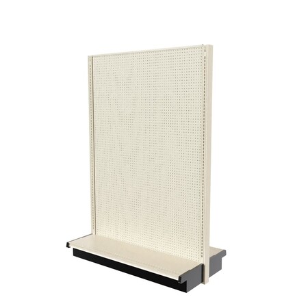 Lozier Gondola Double Sided Starter, Platinum Off-White, 48W x 72H x 13D P473V-ST